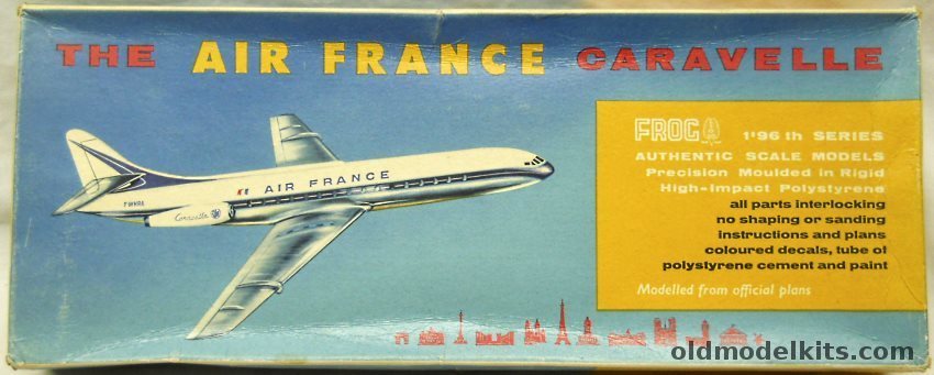 Frog 1/96 SE 210 Caravelle - Air France, F357 plastic model kit